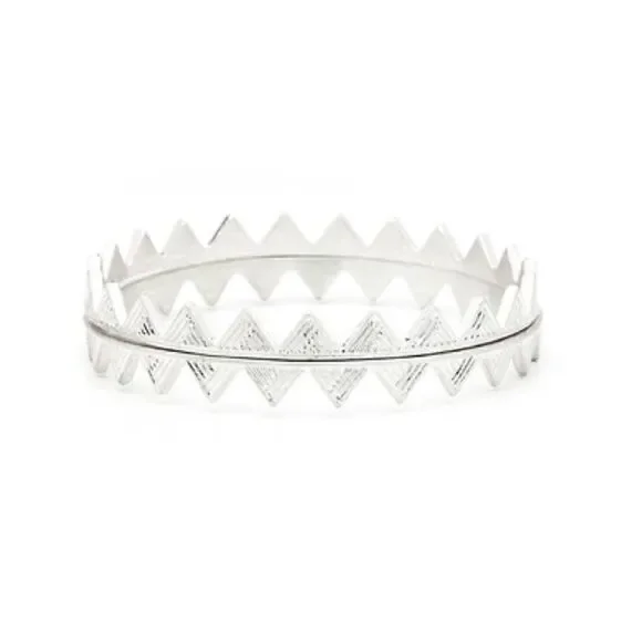 Silver Bangle Set   - Picture 2 of 3